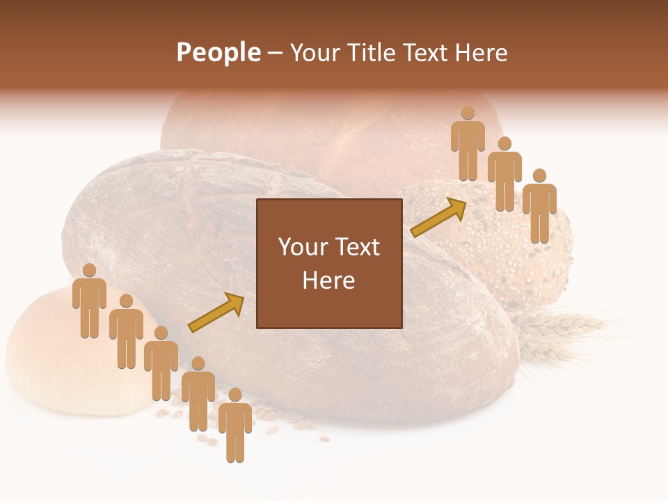 A Group Of Breads On A White Background PowerPoint Template