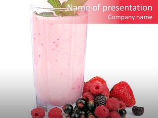 Healthy Smoothie Frappe PowerPoint Template