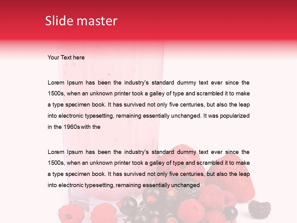 Healthy Smoothie Frappe PowerPoint Template