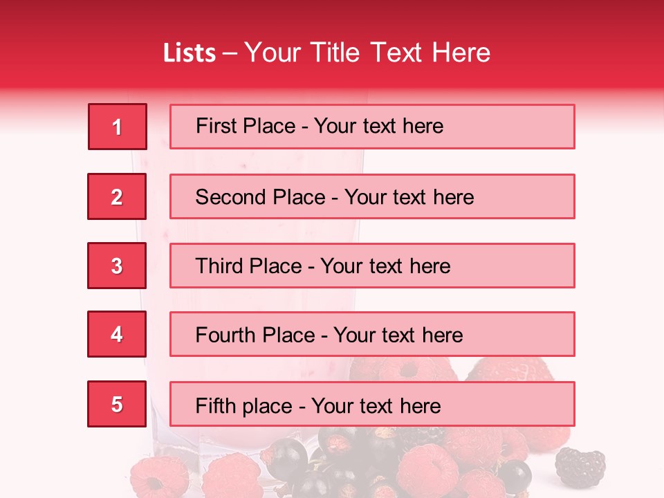 Healthy Smoothie Frappe PowerPoint Template