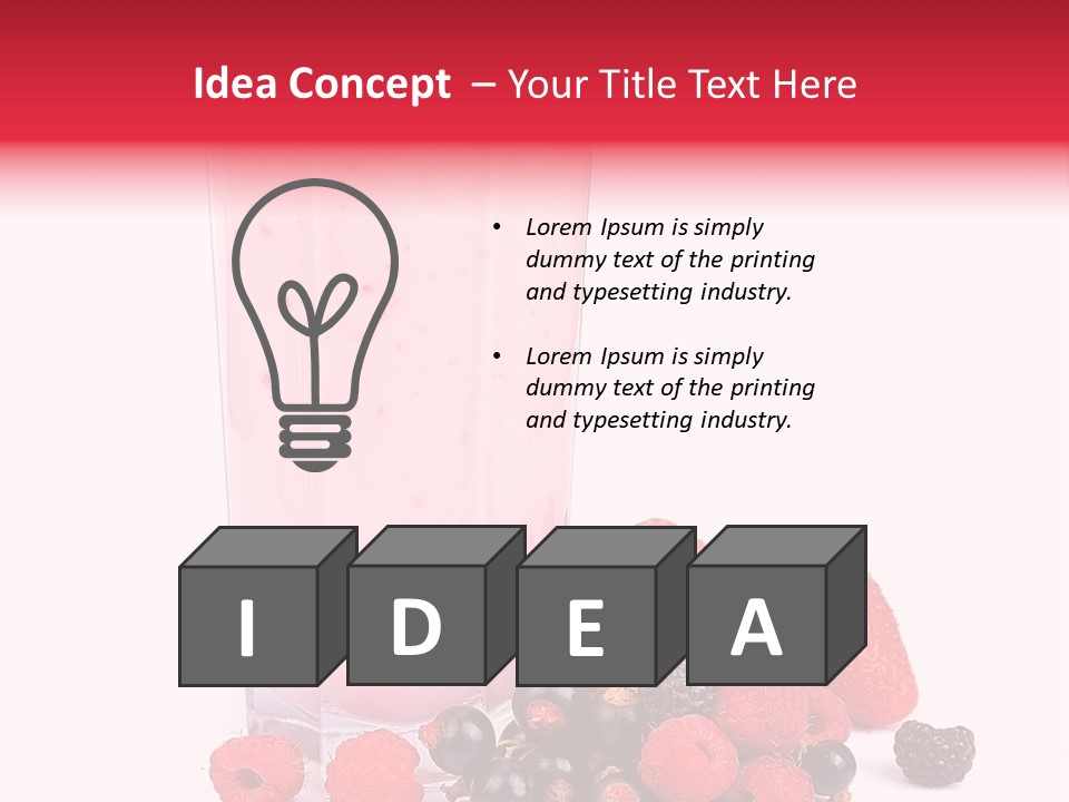 Healthy Smoothie Frappe PowerPoint Template