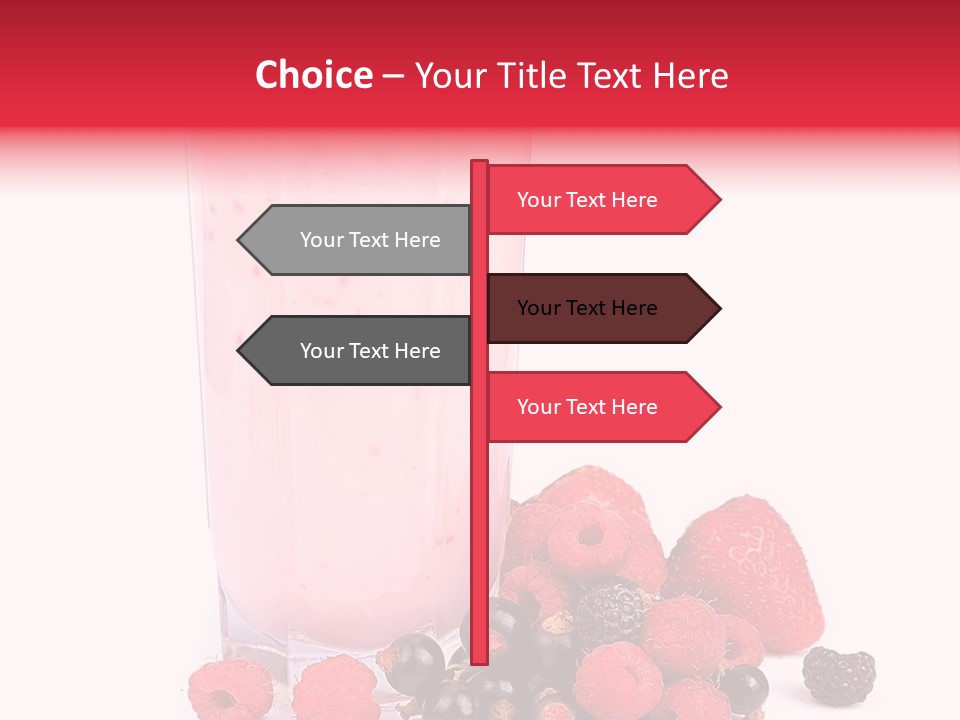 Healthy Smoothie Frappe PowerPoint Template