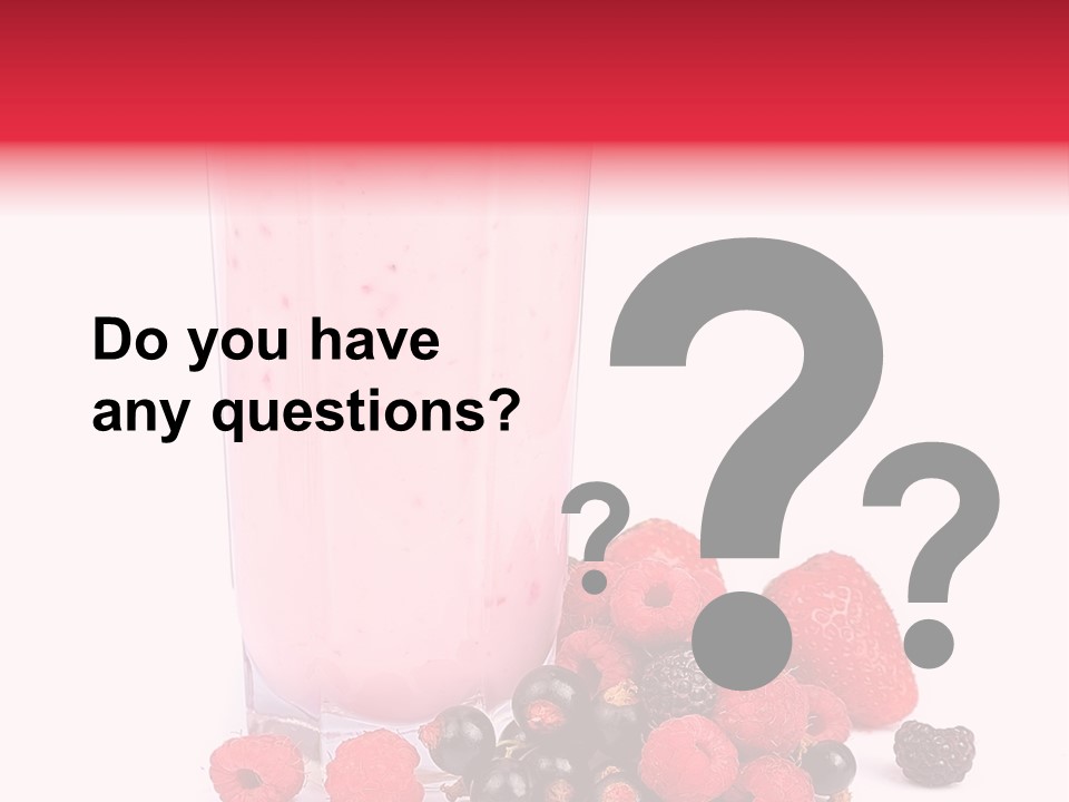 Healthy Smoothie Frappe PowerPoint Template