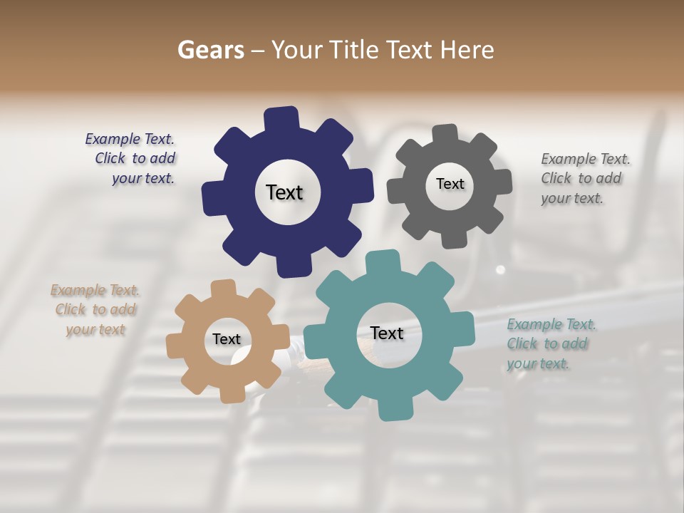 Closeup Education Technology PowerPoint Template