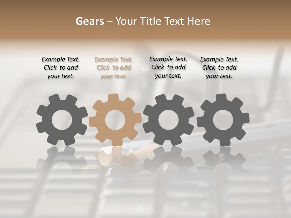 Closeup Education Technology PowerPoint Template