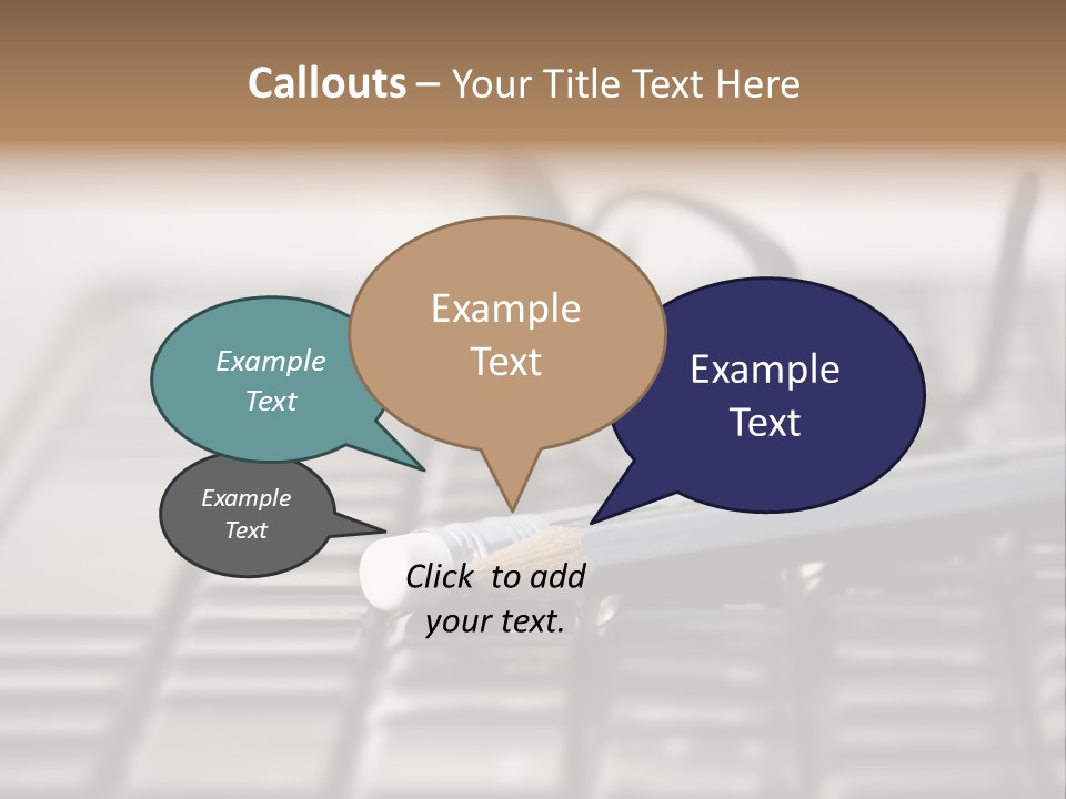 Closeup Education Technology PowerPoint Template