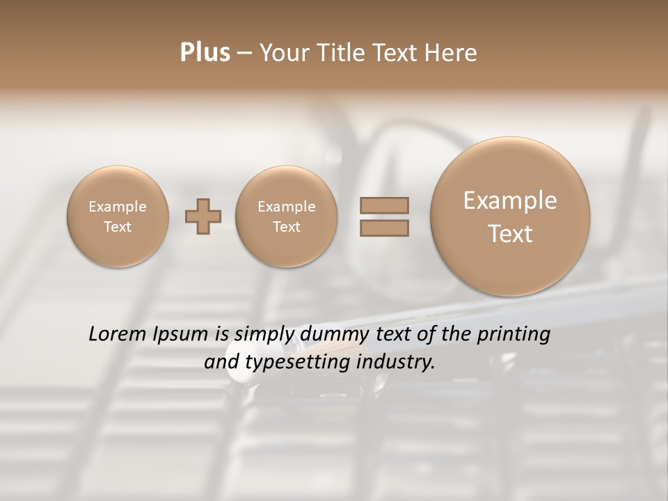 Closeup Education Technology PowerPoint Template