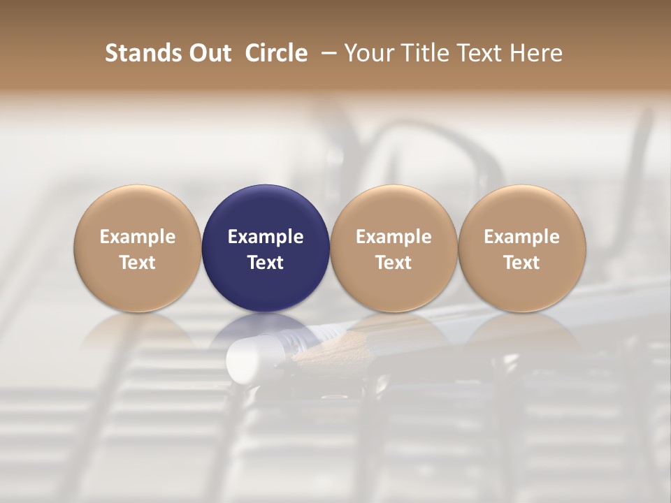 Closeup Education Technology PowerPoint Template