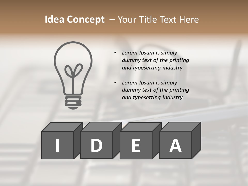 Closeup Education Technology PowerPoint Template