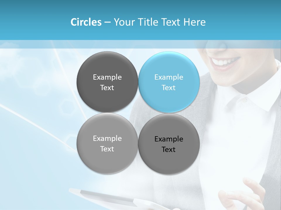 Technology Touchscreen Service PowerPoint Template