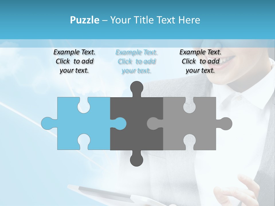 Technology Touchscreen Service PowerPoint Template