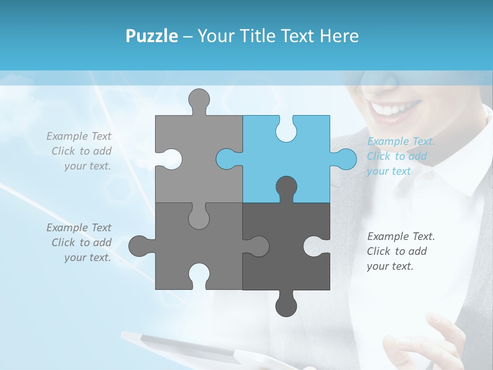 Technology Touchscreen Service PowerPoint Template