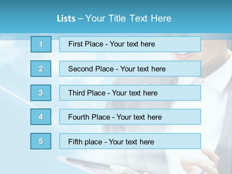 Technology Touchscreen Service PowerPoint Template