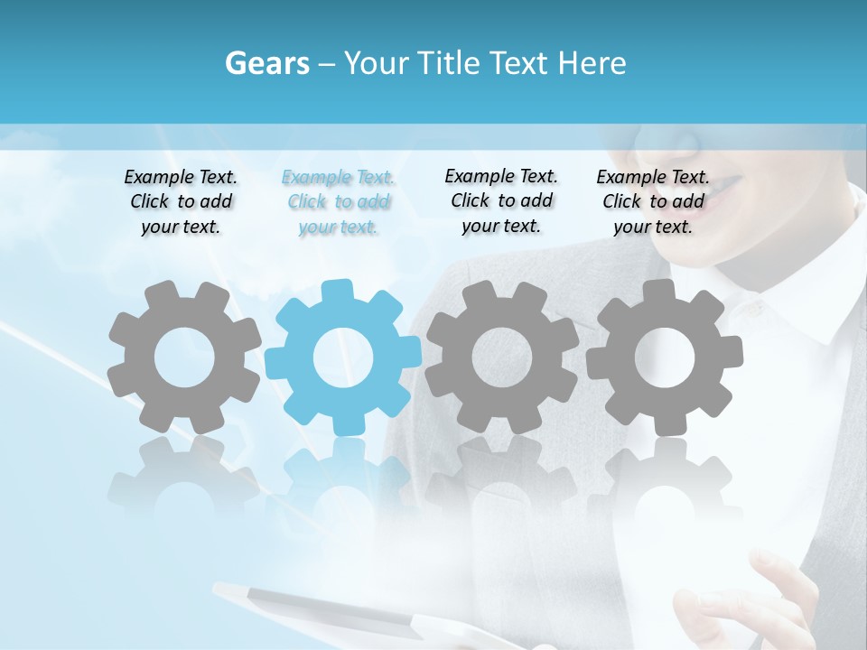 Technology Touchscreen Service PowerPoint Template