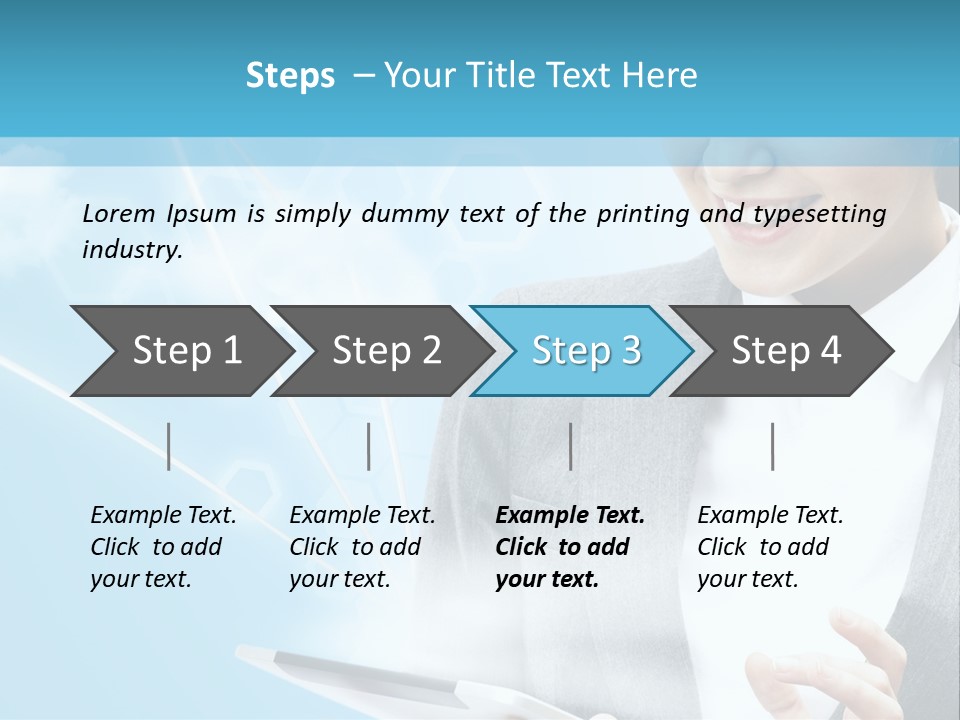 Technology Touchscreen Service PowerPoint Template