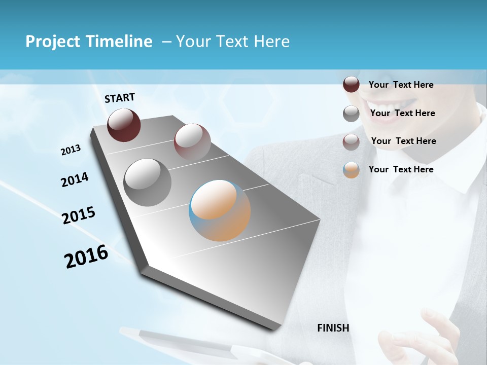 Technology Touchscreen Service PowerPoint Template