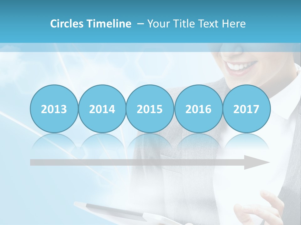 Technology Touchscreen Service PowerPoint Template