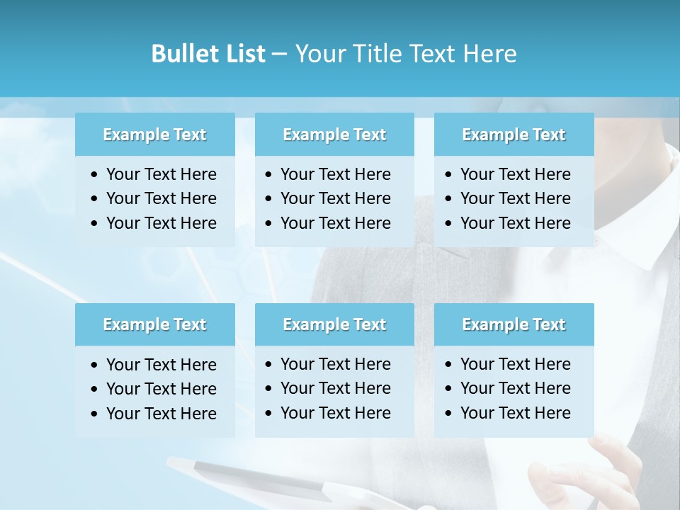 Technology Touchscreen Service PowerPoint Template