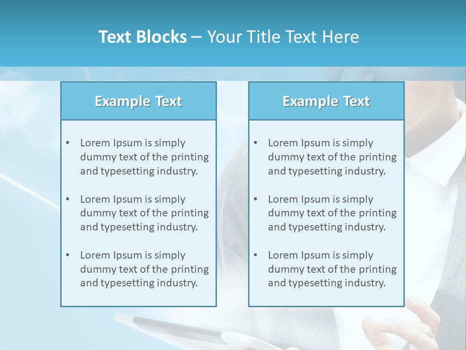 Technology Touchscreen Service PowerPoint Template