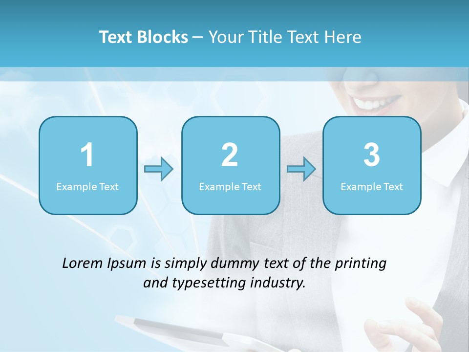 Technology Touchscreen Service PowerPoint Template