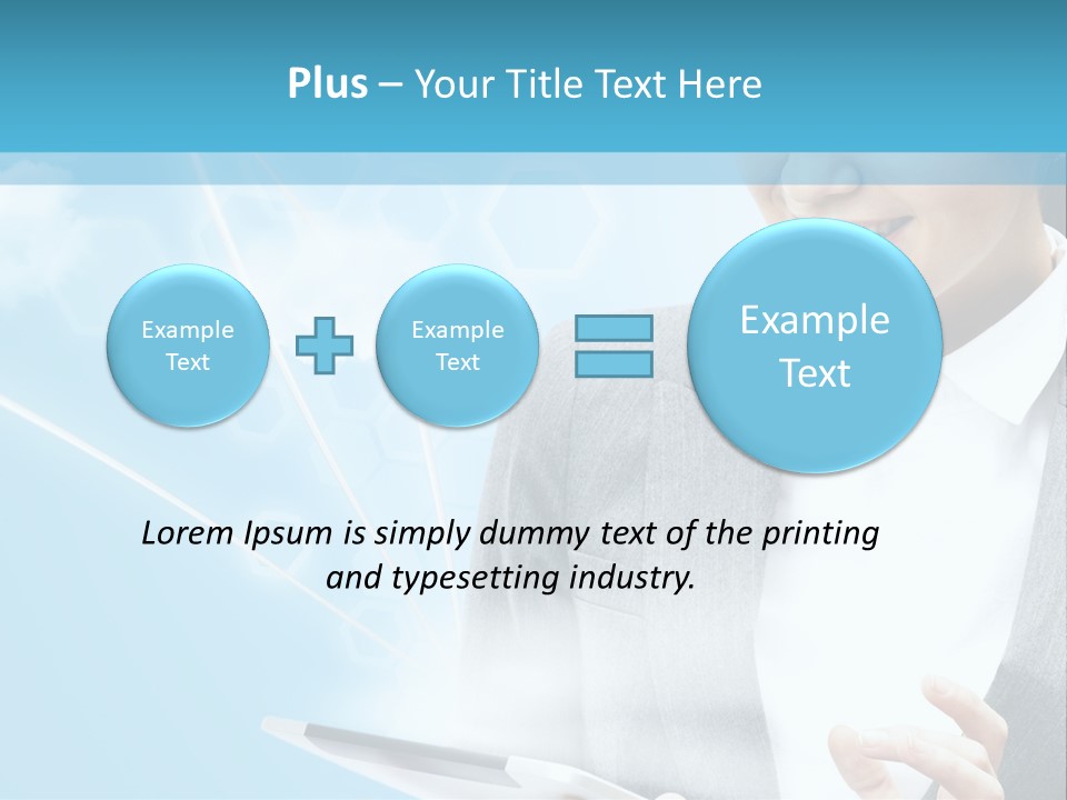 Technology Touchscreen Service PowerPoint Template