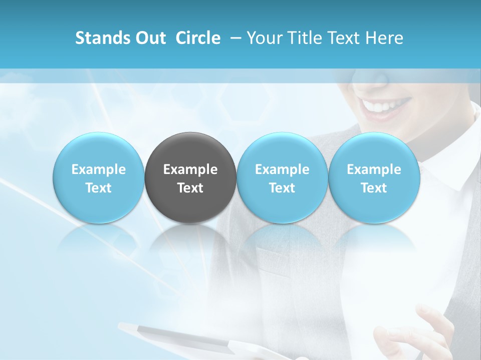 Technology Touchscreen Service PowerPoint Template