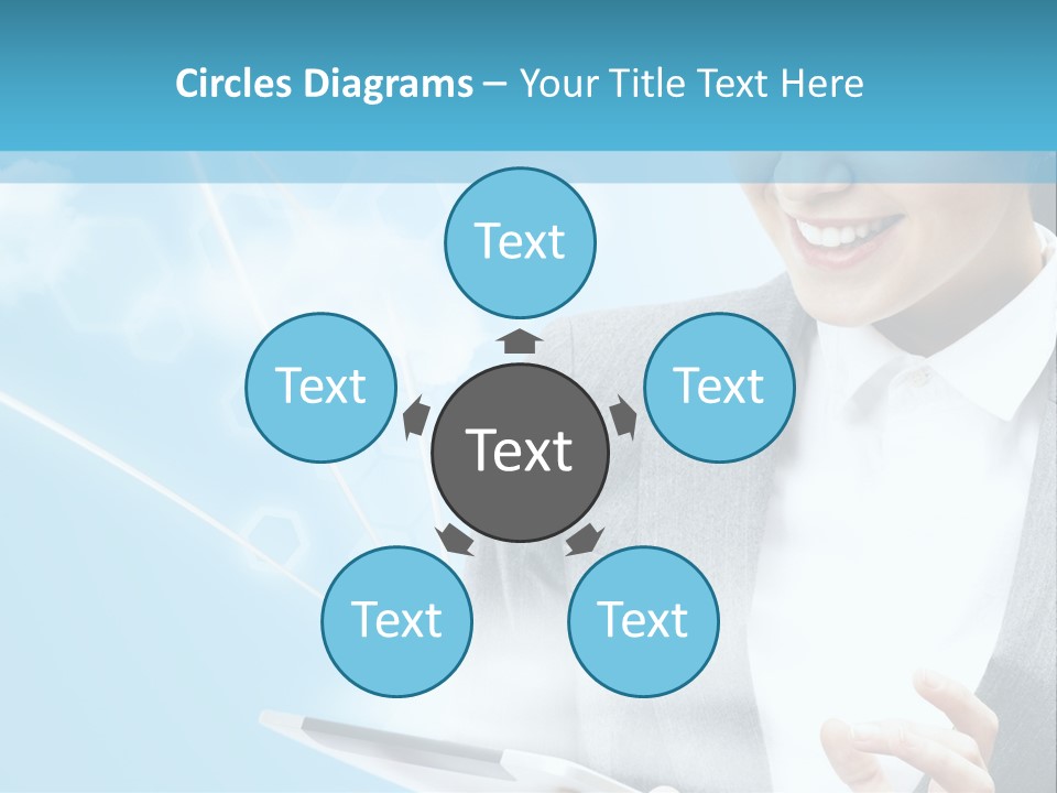 Technology Touchscreen Service PowerPoint Template