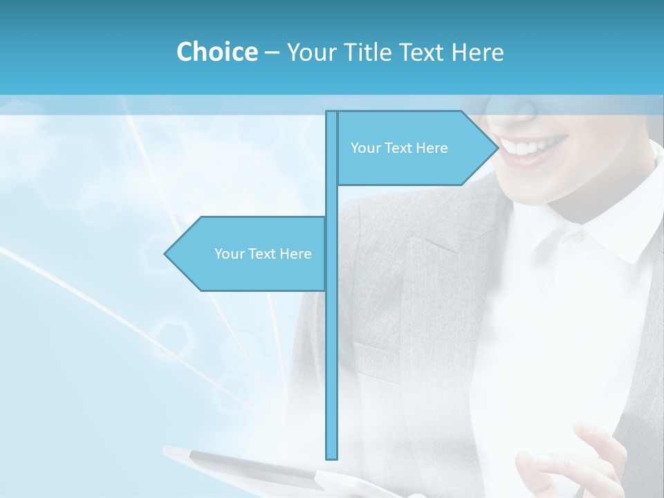 Technology Touchscreen Service PowerPoint Template