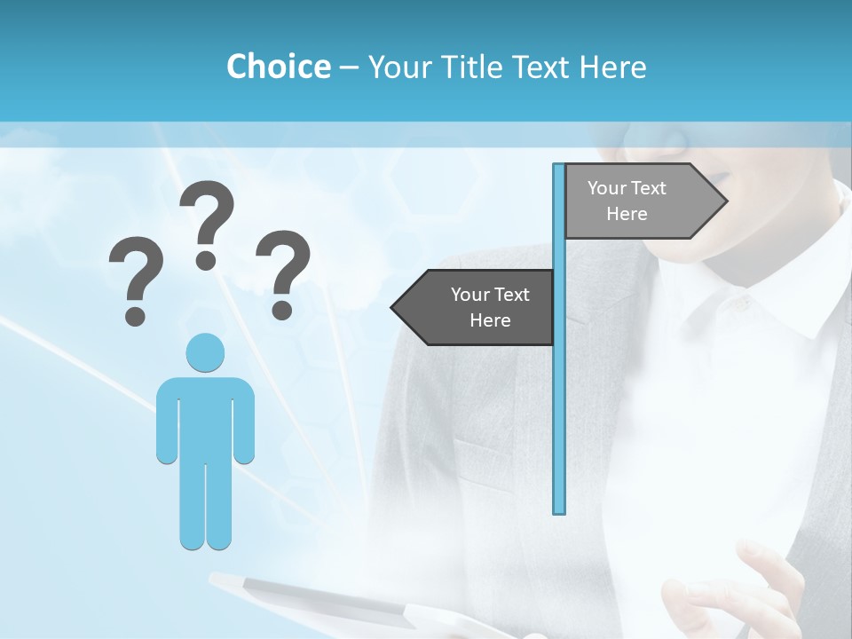 Technology Touchscreen Service PowerPoint Template