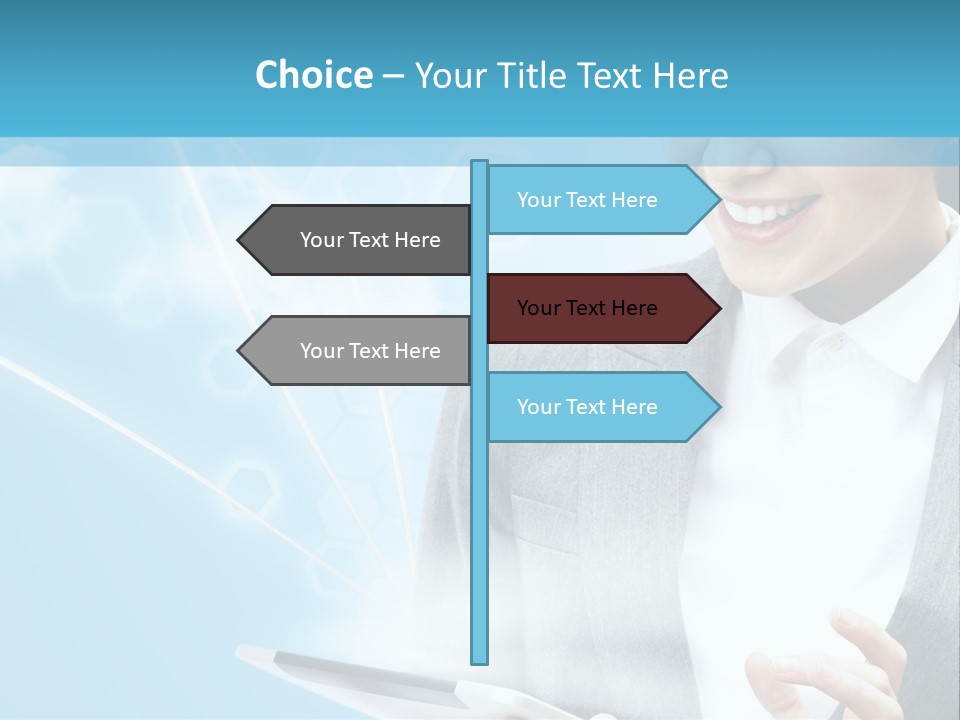 Technology Touchscreen Service PowerPoint Template
