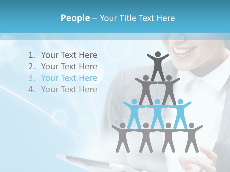 Technology Touchscreen Service PowerPoint Template