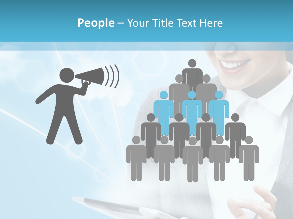 Technology Touchscreen Service PowerPoint Template