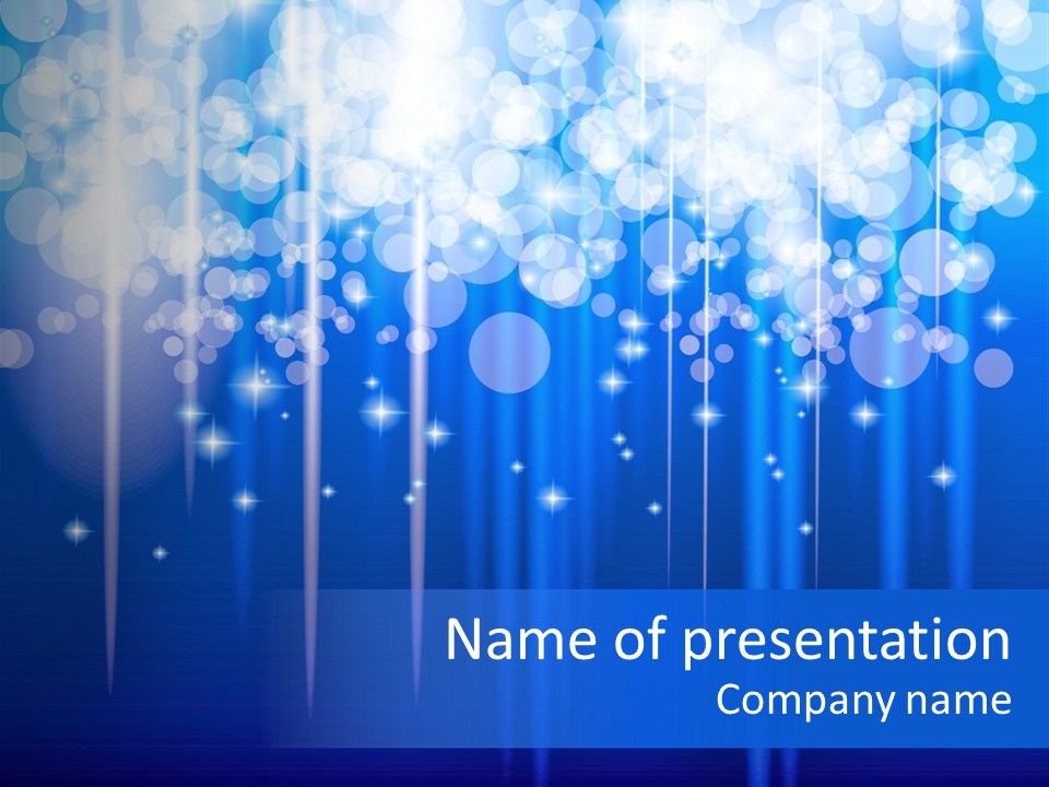 Design Sparkling Vibrant PowerPoint Template