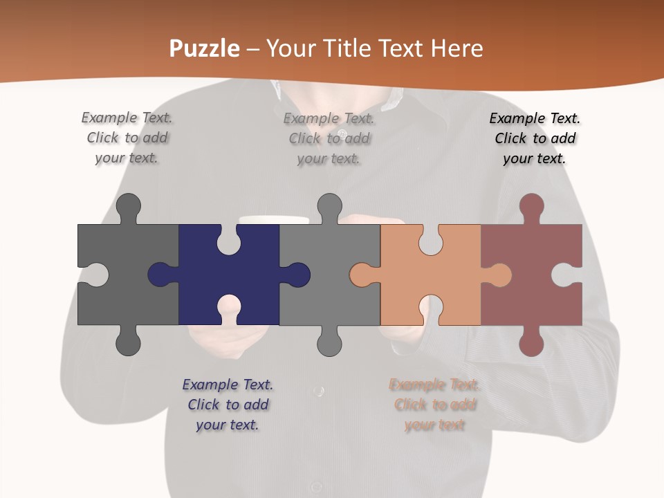 A Man Holding A Cup Of Coffee Powerpoint Template PowerPoint Template