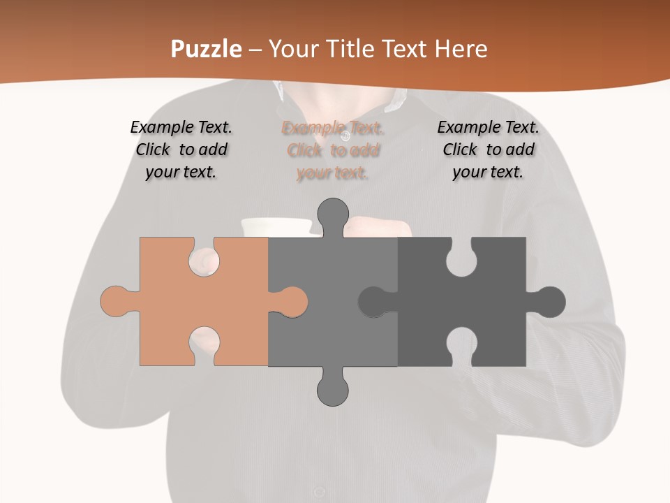 A Man Holding A Cup Of Coffee Powerpoint Template PowerPoint Template