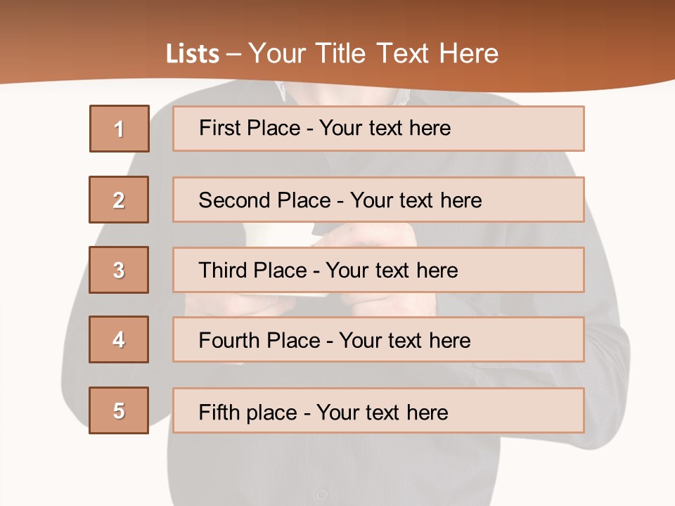 A Man Holding A Cup Of Coffee Powerpoint Template PowerPoint Template
