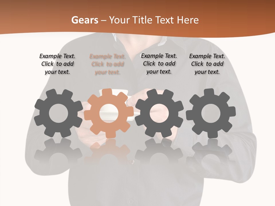 A Man Holding A Cup Of Coffee Powerpoint Template PowerPoint Template