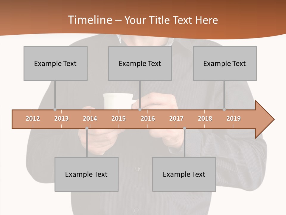A Man Holding A Cup Of Coffee Powerpoint Template PowerPoint Template