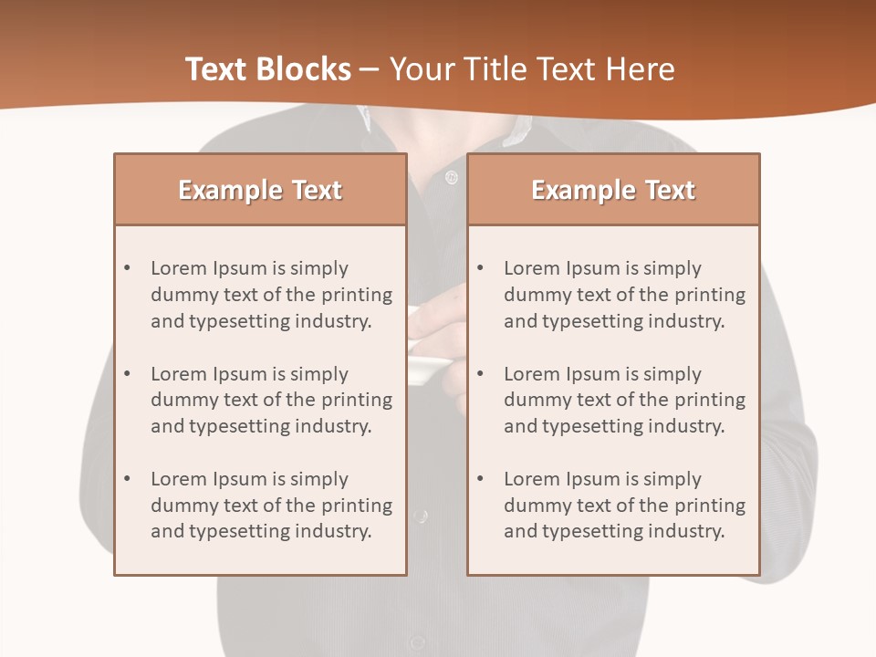 A Man Holding A Cup Of Coffee Powerpoint Template PowerPoint Template