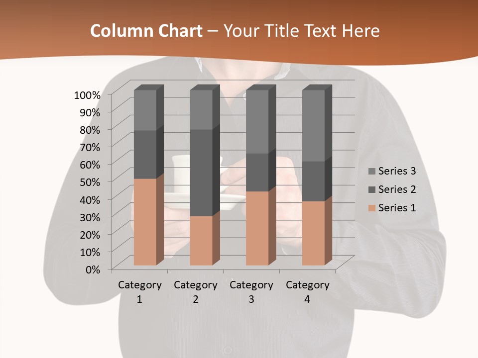 A Man Holding A Cup Of Coffee Powerpoint Template PowerPoint Template