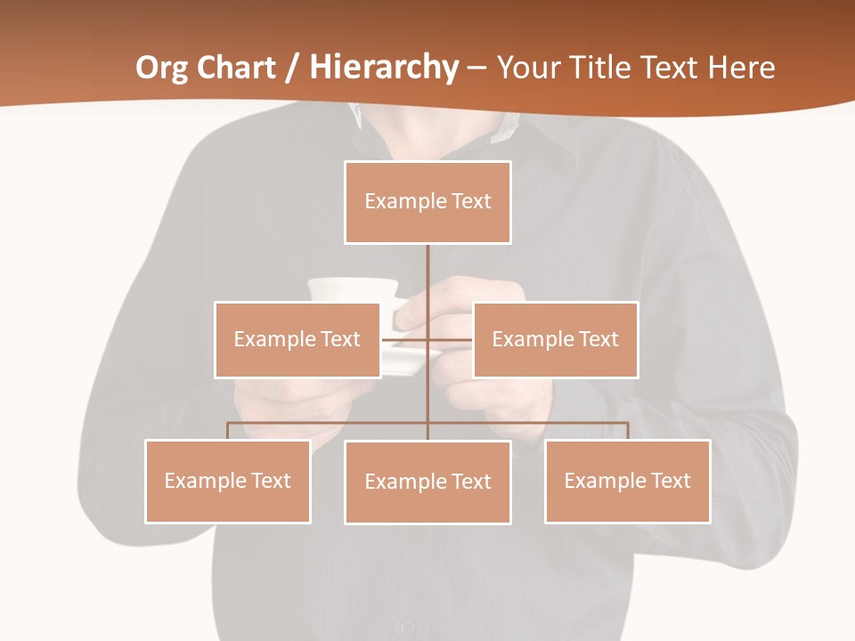 A Man Holding A Cup Of Coffee Powerpoint Template PowerPoint Template