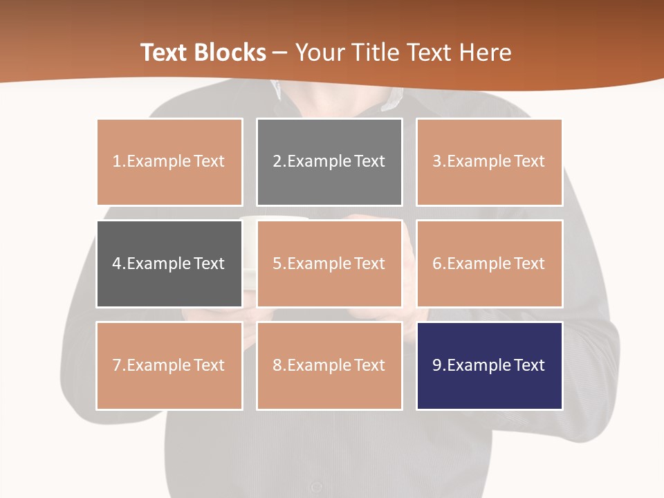 A Man Holding A Cup Of Coffee Powerpoint Template PowerPoint Template