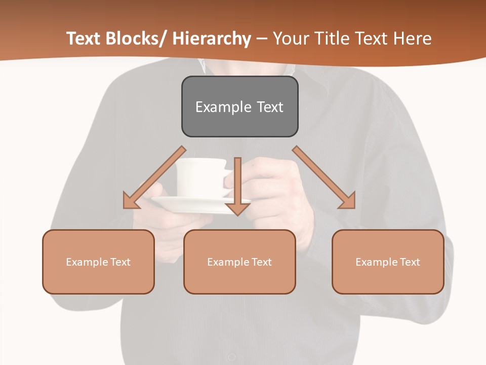 A Man Holding A Cup Of Coffee Powerpoint Template PowerPoint Template