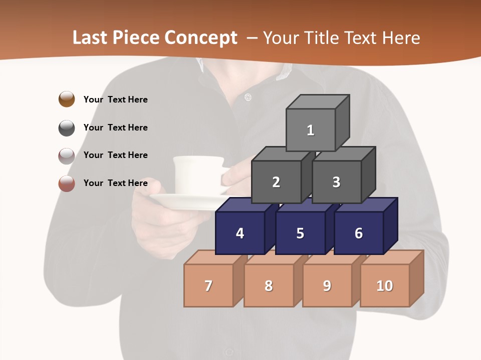 A Man Holding A Cup Of Coffee Powerpoint Template PowerPoint Template