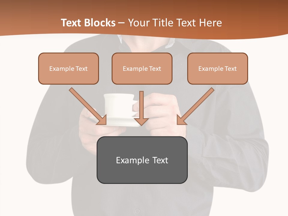 A Man Holding A Cup Of Coffee Powerpoint Template PowerPoint Template