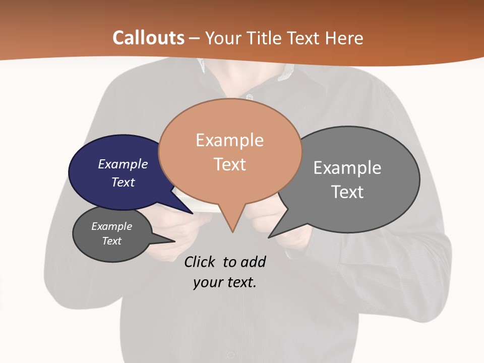 A Man Holding A Cup Of Coffee Powerpoint Template PowerPoint Template