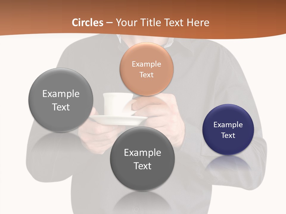 A Man Holding A Cup Of Coffee Powerpoint Template PowerPoint Template