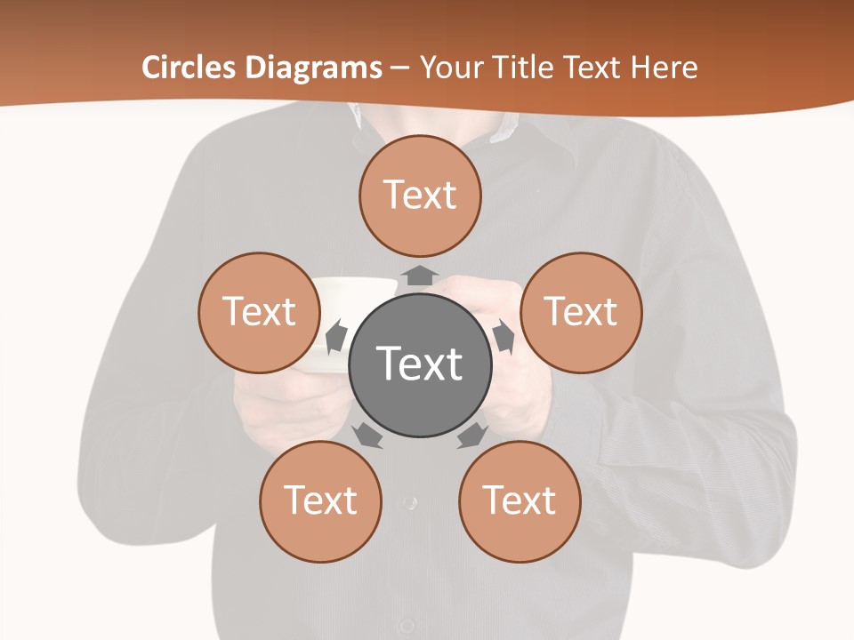 A Man Holding A Cup Of Coffee Powerpoint Template PowerPoint Template