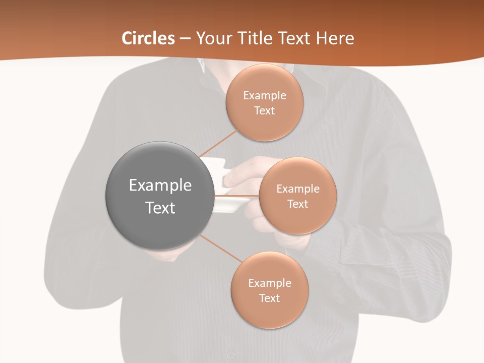 A Man Holding A Cup Of Coffee Powerpoint Template PowerPoint Template