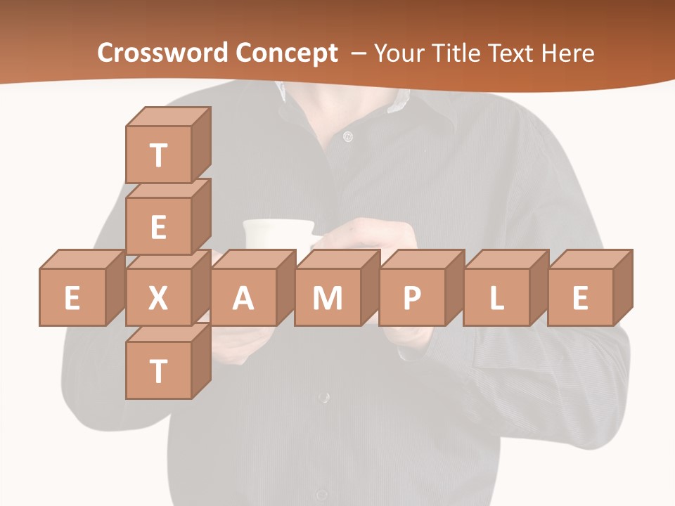 A Man Holding A Cup Of Coffee Powerpoint Template PowerPoint Template